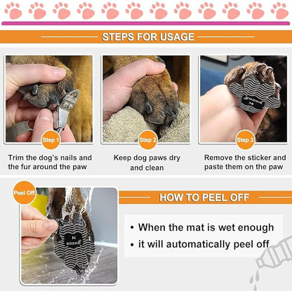 Dog Anti Slip Paw Grips Traction Pads, Dog Paw Protector with Stronger Adhesive, Toe Grips for Dogs from Slipping on Hardwood Floors, Dog Shoes Booties Socks Replacement for Older Dogs
