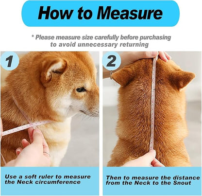 Supet Dog Cone Collar to Stop Licking, Elizabeth Recovery Collar After Surgery for Large, Medium, Small Dogs, Pet Head Cone Alternative