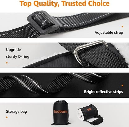 LOOBANI Portable Dog Sling for Back Legs, Hip Support Harness to Help Lift Dogs Rear for Canine Aid and Old K9 Cruciate Ligament Rehabilitation