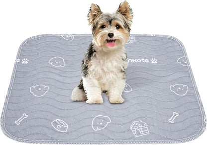Washable Pee Pads for Dogs, 2 Pack Heavy Absorbency Reusable Pee Pads Prevent Leakage Non-Slip, Waterproof Pet Training Pads for Puppy Playpen, Crate, Whelping Box, 18"x24"