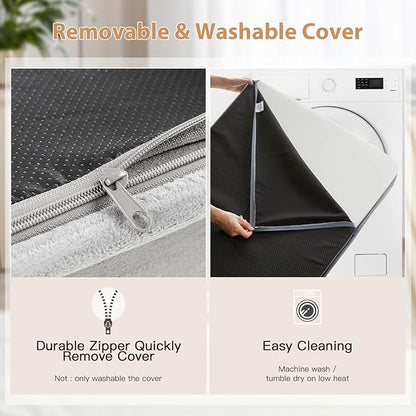 WNPETHOME Orthopedic XL Dog Beds Large Sized Dog, Waterproof Extra Large Dogs Bed with Removable Washable Cover, Multi-Needle Quilting Dogs Crate Bed
