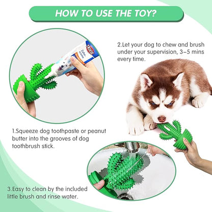 Dog Toothbrush Chew Toy – Teeth Cleaning Stick for Medium & Large Dogs