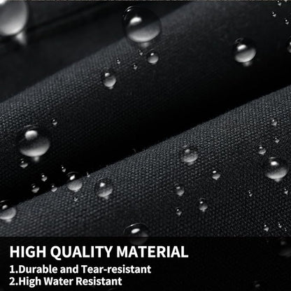 Coverado Front Seat Covers, Waterproof Canvas Seat Protector for Car Seat Cushions for Kids & Dogs, Compatible with 2015-2025 Ford F150 & 2017-2025 Ford F250 F350 F450(Black, 2PCS)