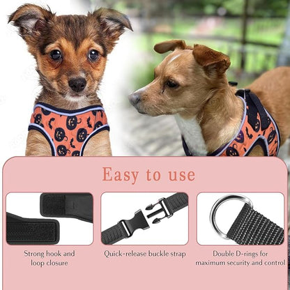Comfort Fit Dog Harness Soft Padded No Pull Harness with Adjustable Buckles for Small Medium Large Dogs Step in Pet Vest with Easy Control Handle for Walking Jogging Running Training Dogs & Puppies