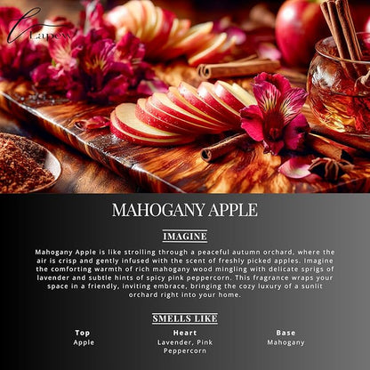 Mahogany Apple Carpet Freshener Powder: Powerful Odor Eliminator for Home, Upholstery Deodorizer, Carpet Deodorizer, Pet Urine, Cat Litter Box - Mahogany Apple Fragrance