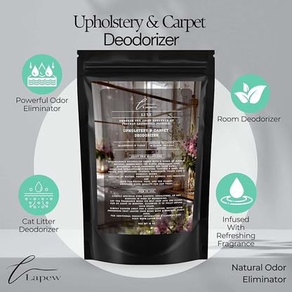 Luxe Carpet Freshener Powder: Powerful Odor Eliminator for Home, Upholstery Deodorizer, Carpet Deodorizer, Pet Urine, Cat Litter Box - Diva Fragrance