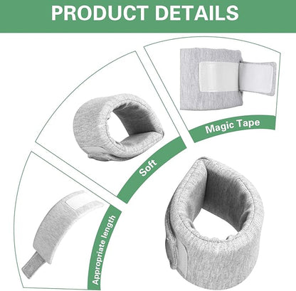 Cat Neck Brace, Adjustable Breathable Elizabethan Collar for Pet After Surgery Recovery Cat Neck Cervical Cone for Small Dogs Puppies Kittens with Neck Circumference 6.3-8.6 Inch (X-Small,Grey)