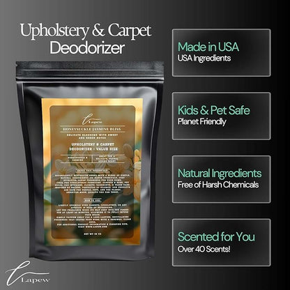Honeysuckle Jasmine Bliss Carpet Freshener Powder Refill 36 oz | Powerful Odor Eliminator for Home | Upholstery Deodorizer | Carpet Deodorizer | Pet Urine | Cat Litter Box