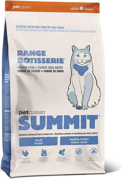 Range Rotisserie, Dry Cat Food, Chicken Meal and Turkey Meal Adult Recipe with Grains, 3 lb Bag
