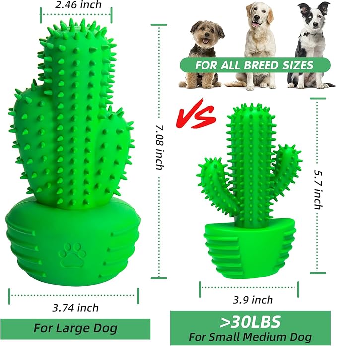 Dog Dental Chew Toy with Toothbrush Bristles – Squeaky Stick for Aggressive Chewers