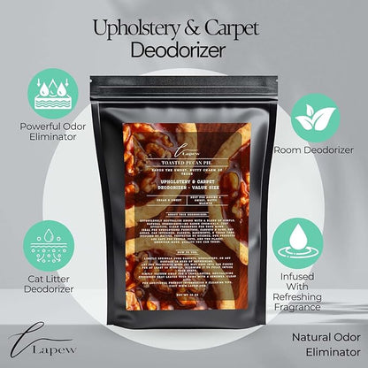 Toasted Pecan Pie Carpet Freshener Powder Refill 36 oz | Powerful Odor Eliminator for Home | Upholstery Deodorizer | Carpet Deodorizer | Pet Urine | Cat Litter Box