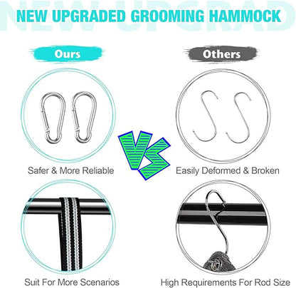 Dog Grooming Hammock - Upgrade Pet Grooming Harness for Nail Trimming (L 50lb), Dog Sling for Nail Clipping, Dog Hanging Holder Hanger for Cutting Nail with Nail Clippers