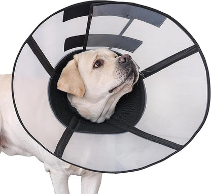 Soft Dog Cone Suitable for Postoperative Use in Dogs, Adjustable and Comfortable Elizabeth Collar, Used for Wound Care, Sterilization, Suitable for Medium to Large Dogs (XL)