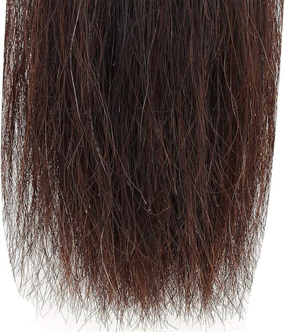 Horse Tail Extensions with Braided Horsehair Loop, Blunt Cut Bottom, 34-36 inches Long and 1 lb Weight (Dark Sorrel)
