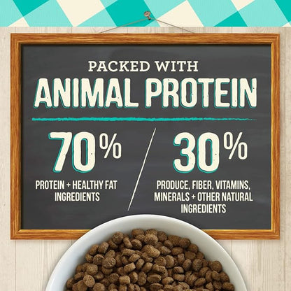 Merrick Purrfect Bistro Grain Free Natural Dry Cat Food For Adult Cats, Real Salmon And Sweet Potato Recipe - 4 lb. Bag