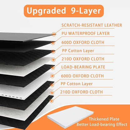 Dog Car Seat Cover Back Seats Protector, Backseat Extender Hard Bottom Rear Seat Pet Cover for Dogs, Waterproof Carseat Covers Dog Hammock Travel Accessories for Car,SUV,Truck