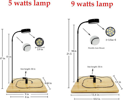 Aquarium Light Full Spectrum LED, for Under 7 Gallon Fish Tank, Light with Timer Auto On/Off, Betta Fish Tank,Indoor Plant Growth, Potted Plants, Succulent, Miniature Gardening Landscape (9)