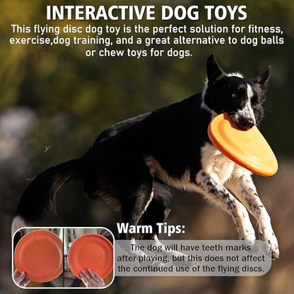 Durable EVA Dog Flying Disc – 9.25" Fetch Toy for Outdoor Play, Medium & Large Dogs