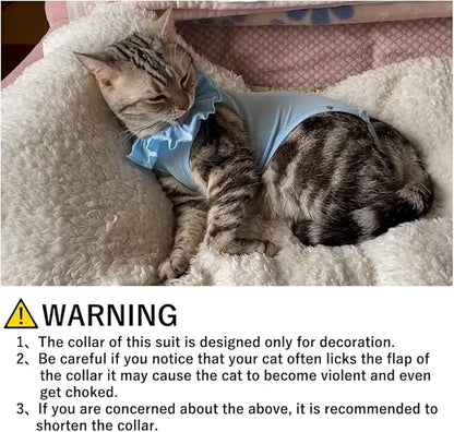 Cat Recovery Suit for Abdominal Wounds and Skin Diseases,Breathable Surgical Recovery Shirt After Surgery Wear Anti Licking Wounds,E-Collar Alternative for Female Cats Kitten(RSC01-purple-m)