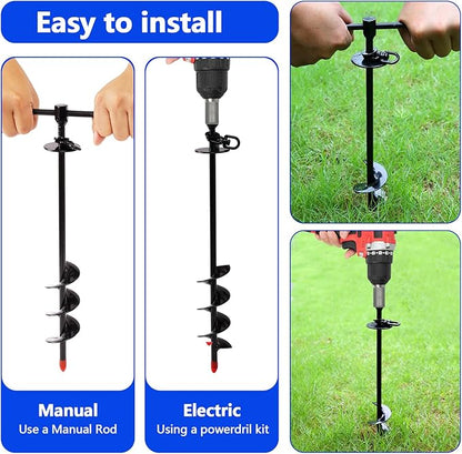 Heavy Duty Dog Tie Out Cable and Stake,30FT Rust Proof Dog Tether Leads for Yard,360°Swivel Spiral Dogs Stake&Chain Up to 200 lbs, Ground Anchor for Outdoor Beach Camping