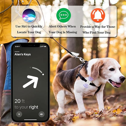4 Pack Waterproof Dog Collar Holder Compatible with AirTag, Silicone Hidden Loop Holder for Airtag Tracker, Anti-Lost Dog Collar Accessories(Cyan,White,Black,Pink)