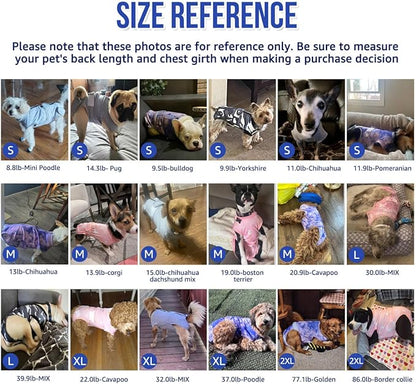 Lukovee Recovery Suit for Dogs, Zipper-On Onesie for Female Male Dog, Abdominal Wounds Cone E-Collar Alternative, Prevent Licking Spay (3XL, A-Pink)
