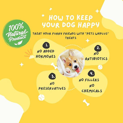Beef Tendon Dog Treats, Single Ingredient, 100% Natural, Grass-Fed, Long-Lasting Rawhide-Free Chews, Collagen Protein, Dental & Joint Support, 4 oz, Safe & Grain-Free Snack