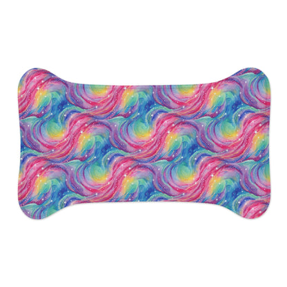 Bespattered Facade Rainbow Nebula Pet Feeding Mats (3 Shapes)