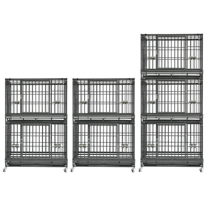 37" Stackable Heavy Duty Dog Crate 371D03
