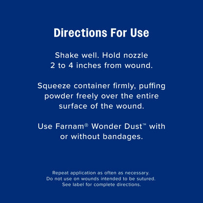 Farnam Wonder Dust Wound Powder for Horses and Show Stock 4 oz.