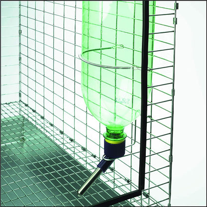 Water Bottle Drinking Fountain Kit Hamsters Rabbits Small Animals Soda Pop Bottle 2PCK