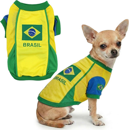 Parisian Pet Soccer Jersey for Dogs – Breathable Mesh Team Jersey, XS–5XL