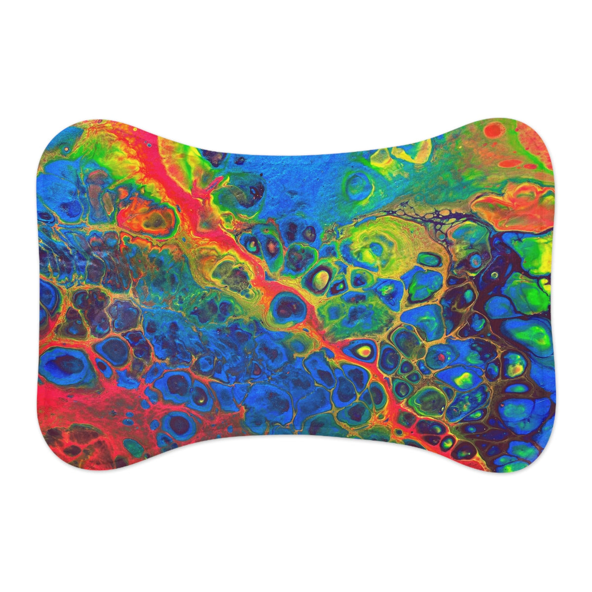 Bespattered Facade Rainbow Pet Feeding Mats (3 Shapes)