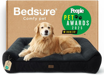 Bedsure Supportmax Orthopedic Dog Bed – Extra-Thick Bolster Sofa