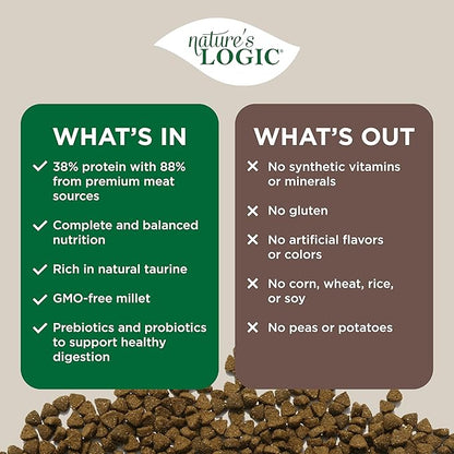 Nature's Logic Turkey Dry Cat Food (1 Pack), 15.4 lb