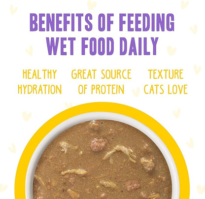 Weruva B.F.F. OMG - Best Feline Friend Oh My Gravy, Yahoo Yellows Variety Pack, 2.8oz Can (Pack of 12)