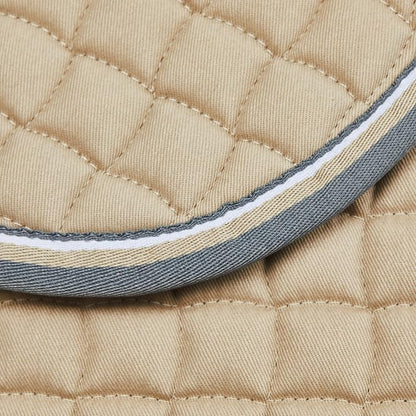 HORZE Adepto Quilted Quick-Dry Dressage Saddle Pad for Horses with Two-Tone Trim