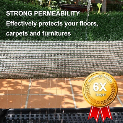 Dog Grass Mat, Synthetic Turf for Indoor/Outdoor Puppy Potty Training Durable, Drainable & Easy-Clean Pet Bathroom Mat for Small to Large Dogs Grass Only (34.6"x22.5")