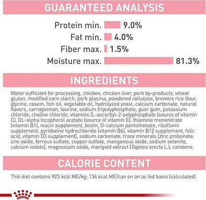 Royal Canin Feline Health Nutrition Mother & Babycat Ultra Soft Mousse in Sauce Canned Cat Food, 5.1 oz., Case of 24, 24 X 5.1 OZ
