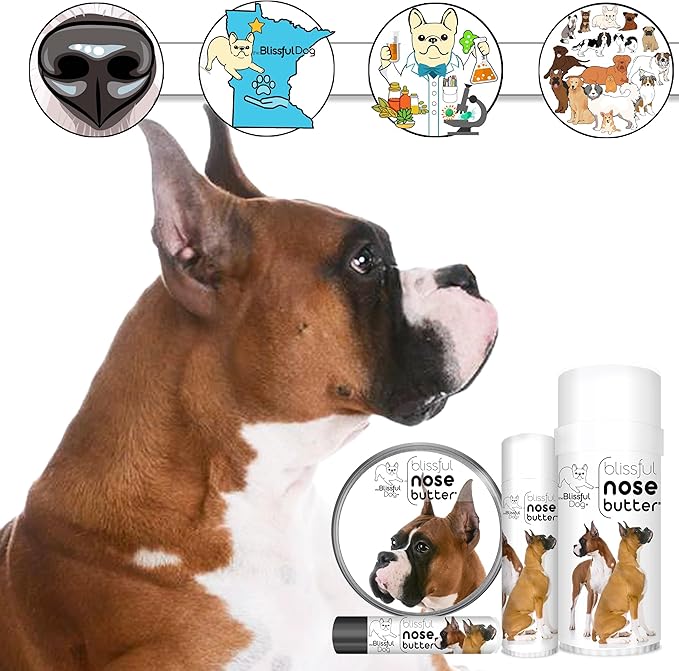 The Blissful Dog Show Ear Boxer Unscented Nose Butter - Dog Nose Butter, 16 Ounce