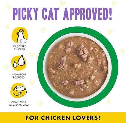 Weruva B.F.F. OMG - Best Feline Friend Oh My Gravy!, Chicken & Lamb Live N' Love with Chicken & Lamb in Gravy, 2.8oz Can (Pack of 12)
