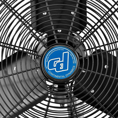 Continental Dynamics CD Premium 30" Oscillating Wall Mount Fan, TEFC Motor, 11,500 CFM, 1/2 HP