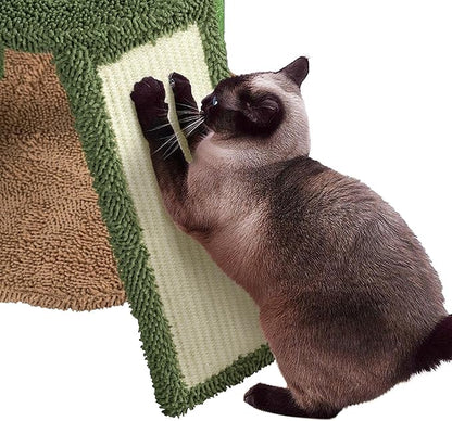 Yaheetech Cactus Cat Tree, 42in Cat Tower for Indoor Cats, Multi Level Kitten Condo Scratching Post, Cat Activity Center Pet Furniture w/Ball, Plush Perch, Platform, Basket