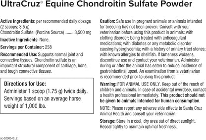 UltraCruz® Equine Chondroitin Sulfate, 1 lb, Powder