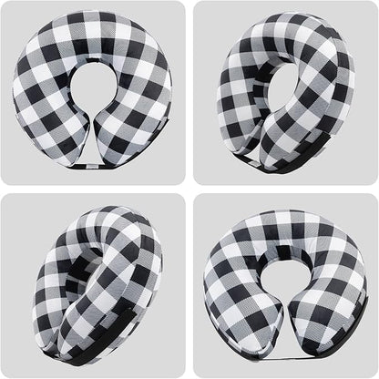 CuteBone Inflatable Dog Neck Donut with Removable Soft Fleece Covers for Small/Medium/Large Dogs and Cats After Surgery GWB03XL