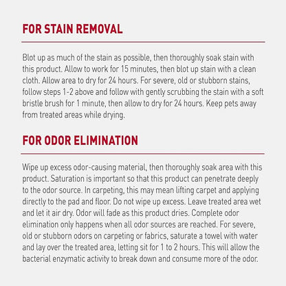Nature’s Miracle Advanced Stain And Odor Eliminator for Dogs, Fresh Scent, Severe Mess Enzymatic Formula For Tough Pet Messes, 1 Gallon