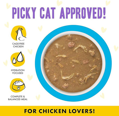 Weruva B.F.F. OMG - Best Feline Friend Oh My Gravy!, Chicken Cloud 9 with Chicken in Gravy, 2.8oz Can (Pack of 12)