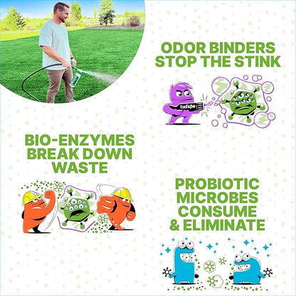 Urine & Odor Turf Detox: 2- Pack of Mango 32 oz Professional Enzyme Cleaner & Odor Eliminator for Artificial Grass, Turf, Concrete, Patio & Kennels, Pet Urine Enzymatic Cleaner for Dogs & Cats