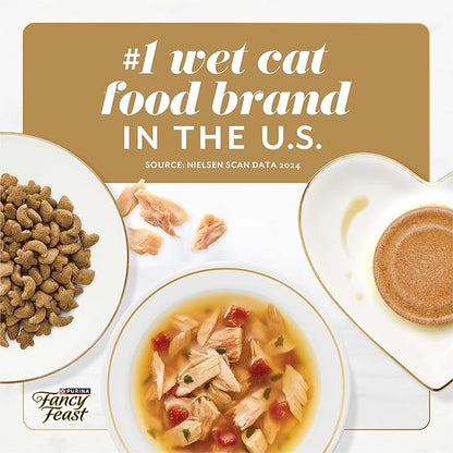 Fancy Feast Gems Pate Cat Food Mousse With Tuna and a Halo of Savory Gravy Cat Food - (Pack of 8) 4 oz. Boxes