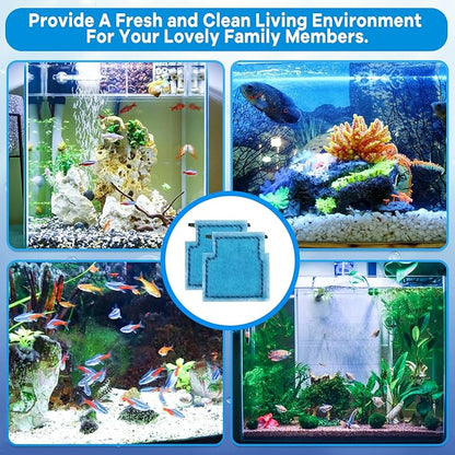 16 PCS Aquarium Filter Cartridge Compatiable with Aqua-Tech Filters (EZ-Change #1) Fish Tank Filter Cartridge Compatiable with Aqua-Tech 5-15 Power Filter